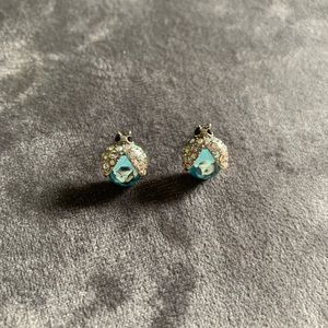 Ladybug stud earrings